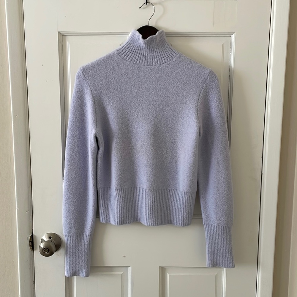 Zara Lilac/Periwinkle Super Soft Turtleneck Sweater, size L